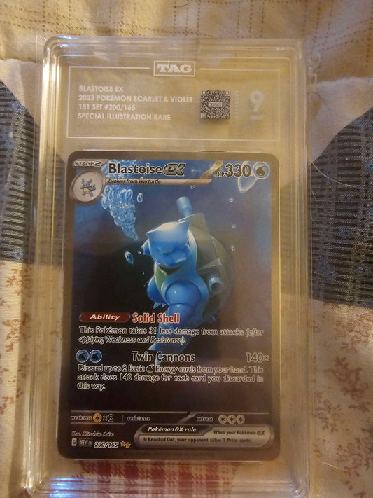 blastoise ex tag grade 9